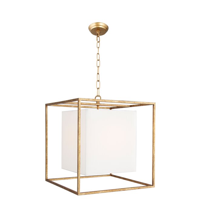 Everly Quinn Lisette Light Antique Gold Lantern Pendant Reviews